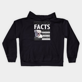 Facts About White Boxers Kids Hoodie